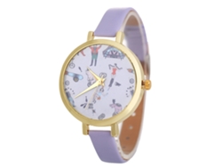 Reloj De Pulsera Zhoulianfa Para Mujer Con Estampado De Mariposas Y Correa De Piel Sintética (rosa)