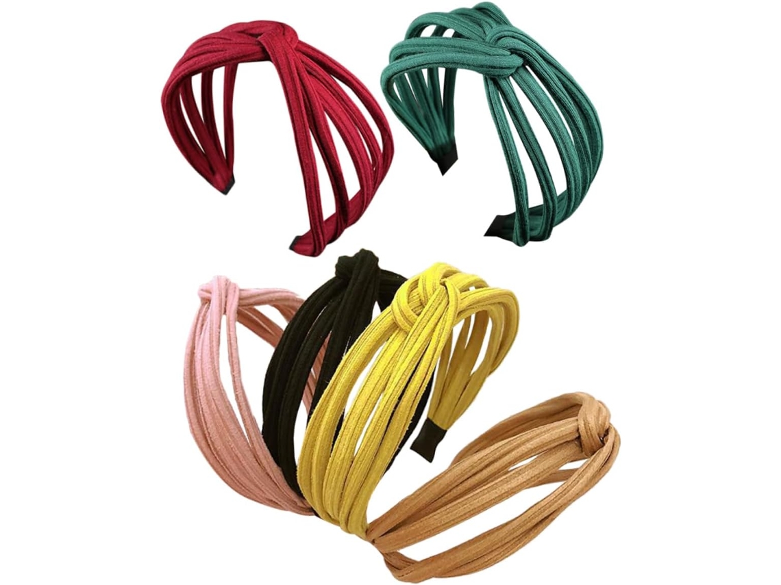 Diademas Y Accesorios Para El Cabello A Rayas, Paquete De 12 Piezas, Para Ocasiones Especiales - Oscuro