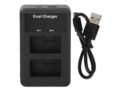 Carregador De Bateria Usb Dual Para Np Fw50 Para Câmeras A6000 A6400 A7m2 A7r2 S2 A6300 A6100 A5100 Zve10 Com Display Lcd 5v