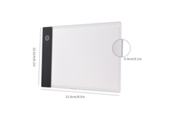 Tablero De Luz Led Ultrafino A5 De 3 Mm Con Ajuste Usb Continuo Para Dibujo, Caligrafía Y Pintura De Diamantes.