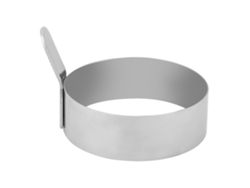 Aro de acero inoxidable para huevos fritos y panqueques, forma redonda, tamaño L