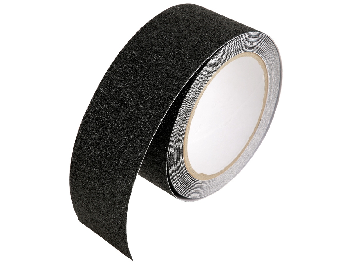 Cinta Autoadhesiva Antideslizante De Pvc De 5 Cm X 5 M, Resistente Al Desgaste, Segura, Negra.