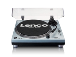 Tocadiscos LENCO Tocadiscos Lenco L-3809 para Dj con Preamplificador Usb Direct Drive 33 y 45 Rpm Mmc Rca Line Out Azul Metálico