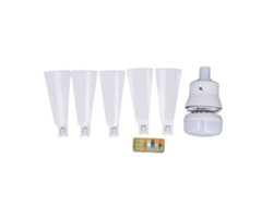 Yncm2026-ventilador De Techo Con Luz 15.7in Tornillo Base E26 Regulable Con Control Remoto Para Garaje Baño Dormitorio Cocina Blanco