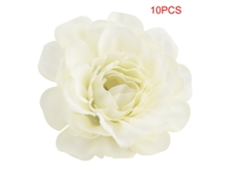 KOFIHETY 10 uds cabezas de flores artificiales de peonía y azalea de seda bricolaje decoración para fiesta boda hogar