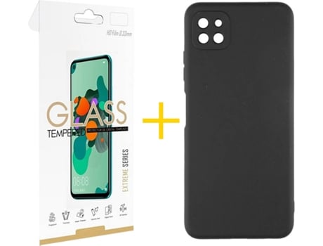 Carcasa + Protector de Pantalla para Oppo A73 5G SKYHE Negro