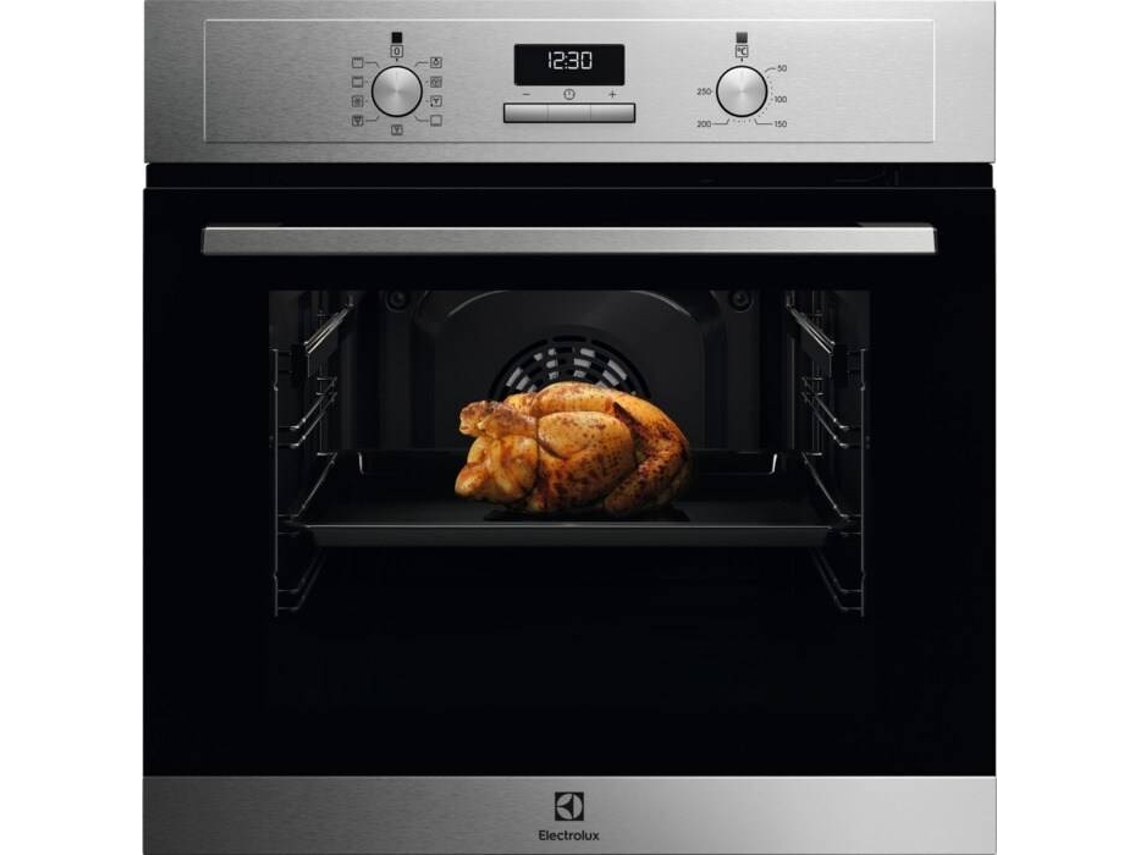 Horno ELECTROLUX Série 6000 EOF3H50BX (65 L - 59,4 cm - Hidrolítico - Inox)
