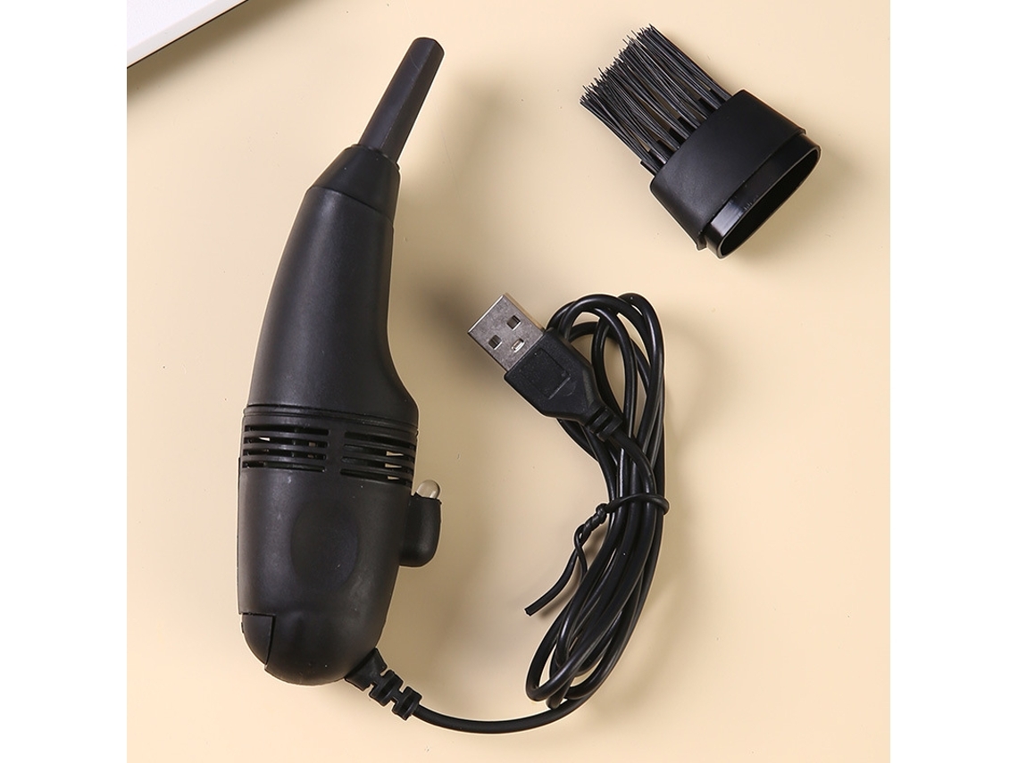 Mini Aspirador De Polvo Con Teclado, Aspirador De Polvo Portátil Inalámbrico Usb, Gusshious (negro)