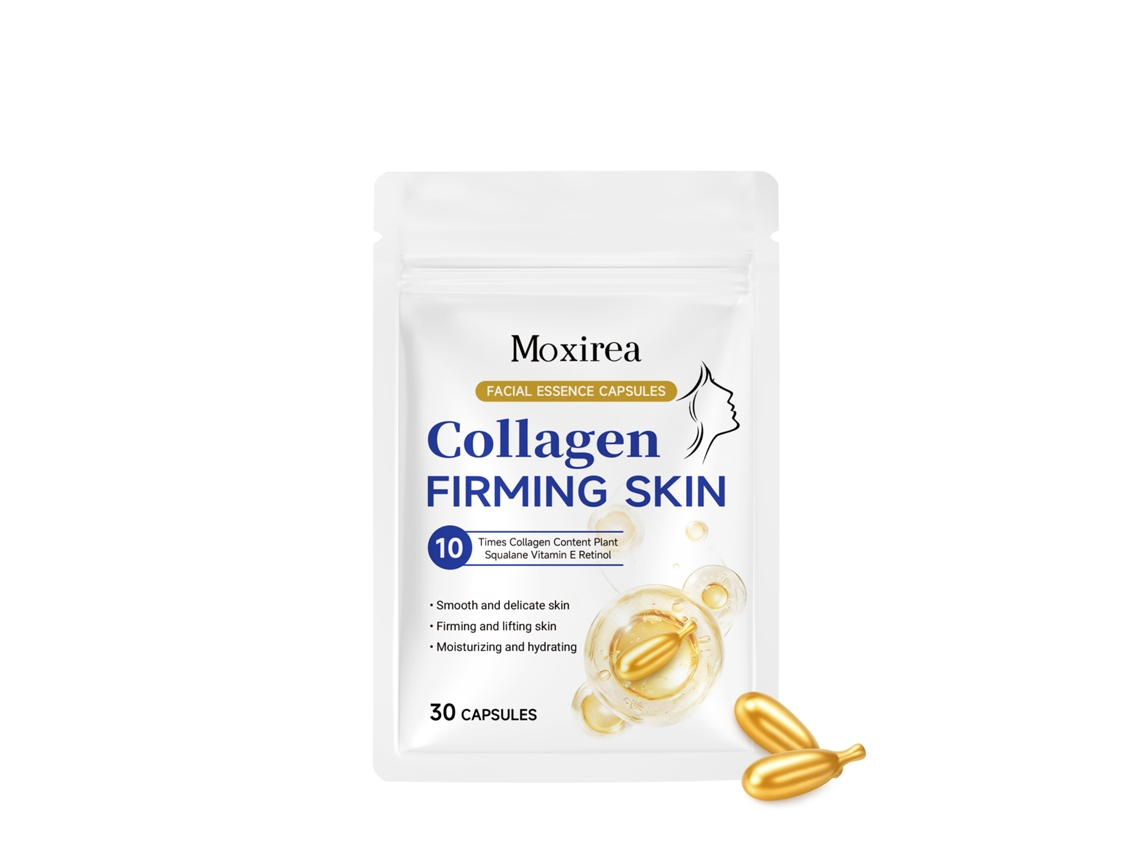 Cápsulas de sérum facial con colágeno para una piel radiante
