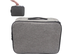 Caja organizadora grande de 3 niveles con cerradura de combinación para archivos importantes. SFUSHOS