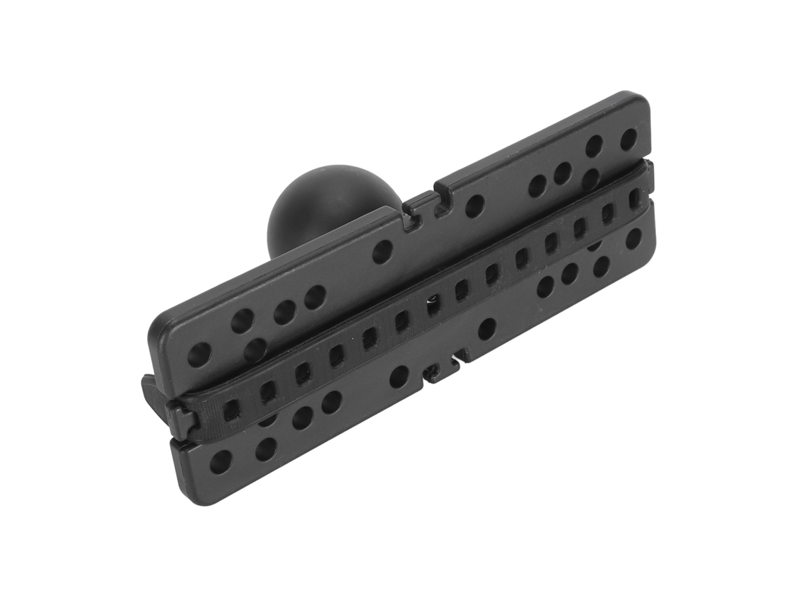 Placa de montaje universal para sonda de pesca de 1,5 pulgadas (Garmin, Humminbird, Lowrance)