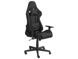 Silla de juego BELIANI Warrior de Poliéster Negro 62x62x132