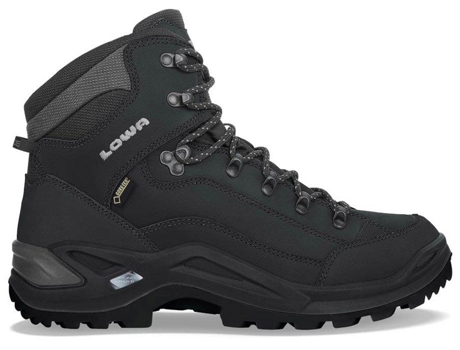 Botas para Hombre LOWA Renegade Goretex Mid Negro para Montaña (EU 44 1 / 2)