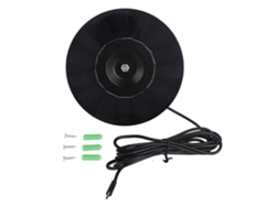 Kit De Panel Solar Monocristalino De Silicio De 4 W Para Cámara De Exterior Con Soporte Ajustable De 360°.