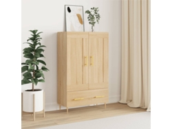 Lovely Home Armario Alto Derivados de Madera 69,5X31X115Cm Roble Sonoma