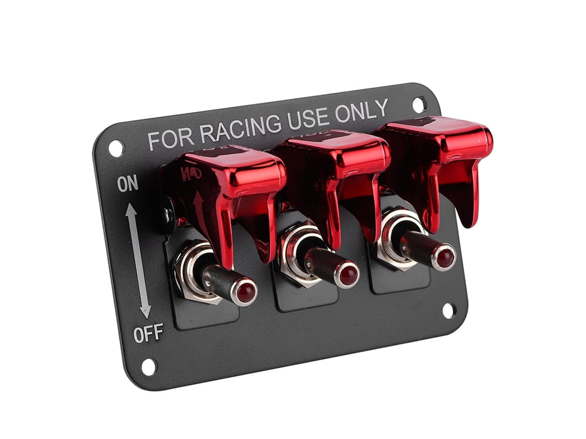 Panneau De Conmutateur Bascule Course Durable 12v 20a Para Voiture Rv, Conmutadores Relais