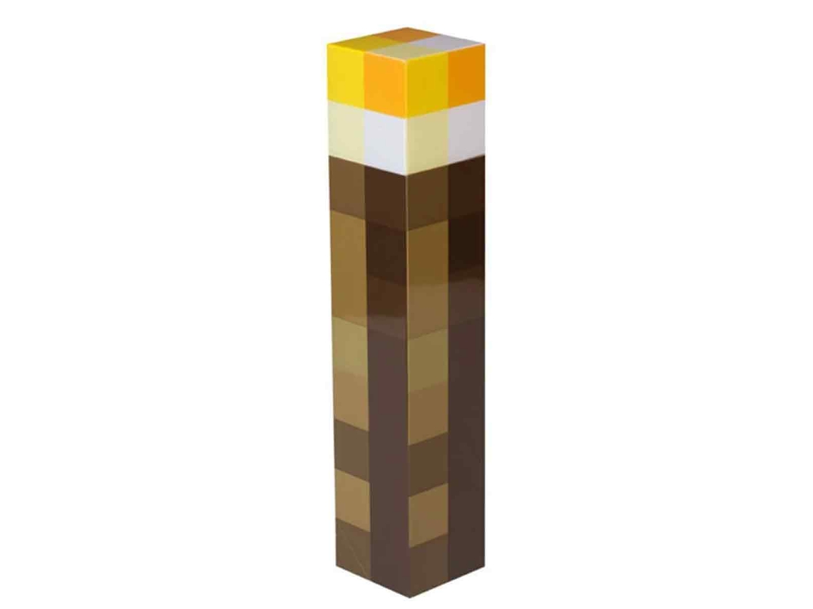HYMNORA Linterna LED 28 cm Alta Luminosidad Minecraft de Mano o Pared Color: LED