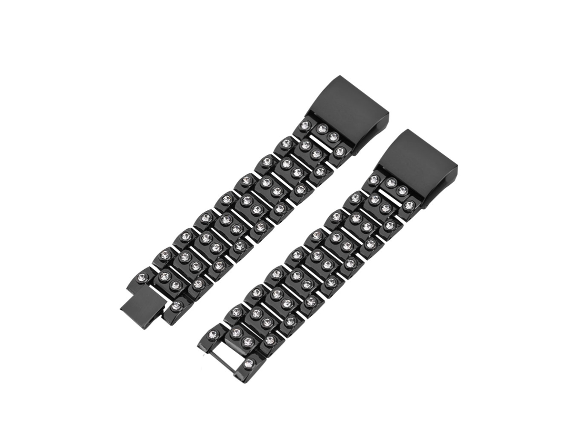 Reemplazo De Correa De Reloj Para Fitbit Charge 2 En Acero Inoxidable Con Diamantes