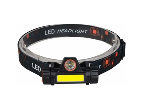 Linterna frontal LED recargable, mini linterna frontal de 4000 lúmenes con faro recargable por USB, 2 modos, linterna para acampar, lámpara para ca...