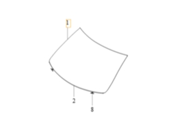 Parabrisas original Volvo S60 V60 32368961 Oe