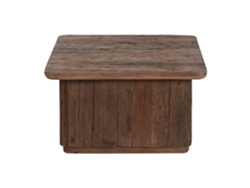 Mesa Centro Madera Reciclada Marron 70x70x39cm