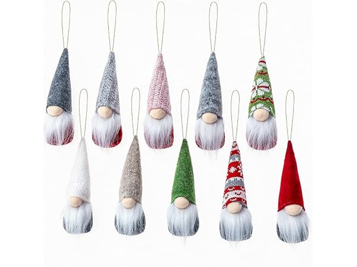 10 Adornos Para Árbol De Navidad Y Figuras De Gnomos, Ergonómicos, Para Uso Diario.