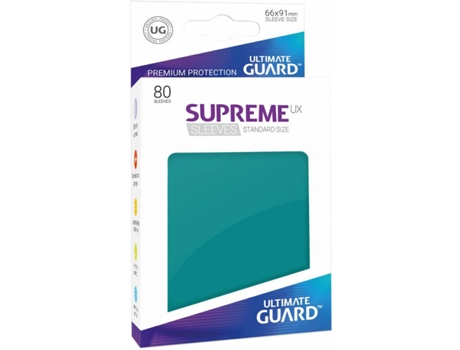 Conjunto de 80 fundas para cartas ULTIMATE GUARD U.Guard Supreme UX Standard Size (Azul oscuro - 6 años)