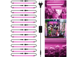 Lámpara LED de cultivo de espectro completo, 576, para invernaderos y plantas de interior, 12 unidades