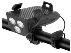 Soporte Luz Bicicleta Buzina Mah Yizhood Negro