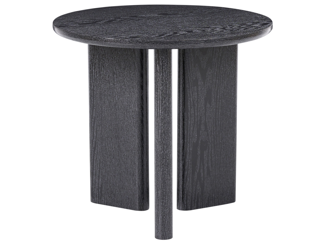 Mesa De Apoio Beliani Cowal De Mdf Preto 50x50x46