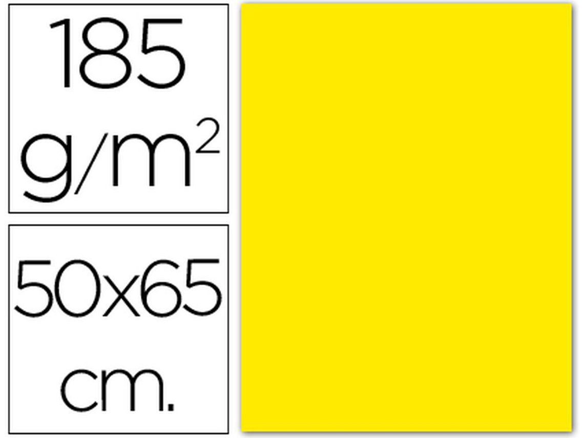 0040221 :CARTOLINA 185 GRS 50X65 CM. GUARRO. AMARELO CANARIO Preco Uni. venda multiplos 25