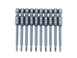 Set De 10 Brocas De Destornillador De Cabeza Triangular 1/4" S2 Acero Aleado 65mm H6.3*65mm*2.3