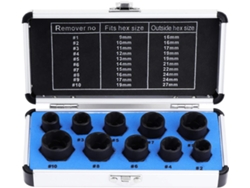 Dados dañados, extractor de tuercas, dado para pernos