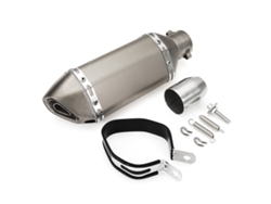 Tubo de escape corto de acero para motocicletas de 3-38-51 mm con silenciador universal extraíble
