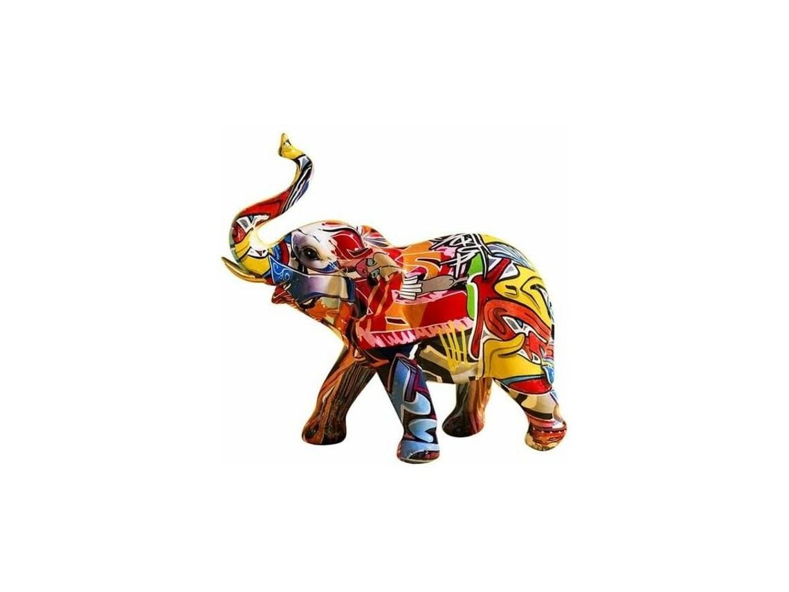 Decoración de elefante, estatua de resina para decoración del hogar KOFIHETY