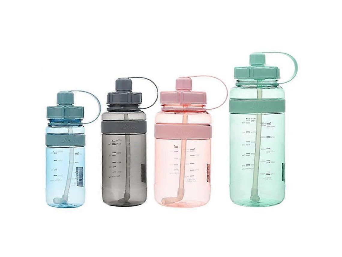 Botella De Agua Deportiva De 1000 Ml, Botella Grande Para Gimnasio, Jarra Reutilizable Con Pajita. Rosewell