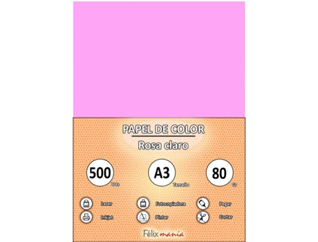 A3 80Gr Pink Pink 500 Hojas