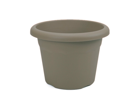 PLASTIKEN TERRA - Maceta Redonda Medida 35 cm 14L Taupe