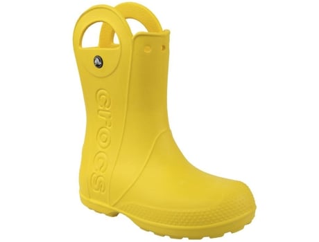Botas de Agua CROCS Handle Rain Boot Kids Niños (33-34 - Amarillo)