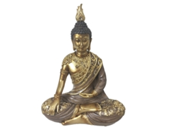 ORIGEN Home Decor Buda Budas Figura de Buda Dorado 22x17x8cm Resina Alta Calidad BY SIGRIS
