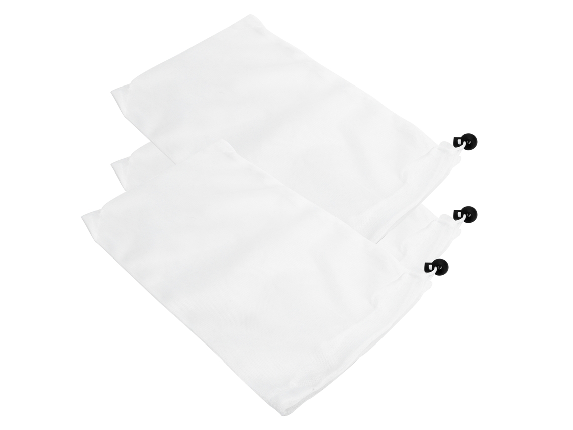 10 bolsas de limpieza para aspiradora de piscina de malla fina blanca