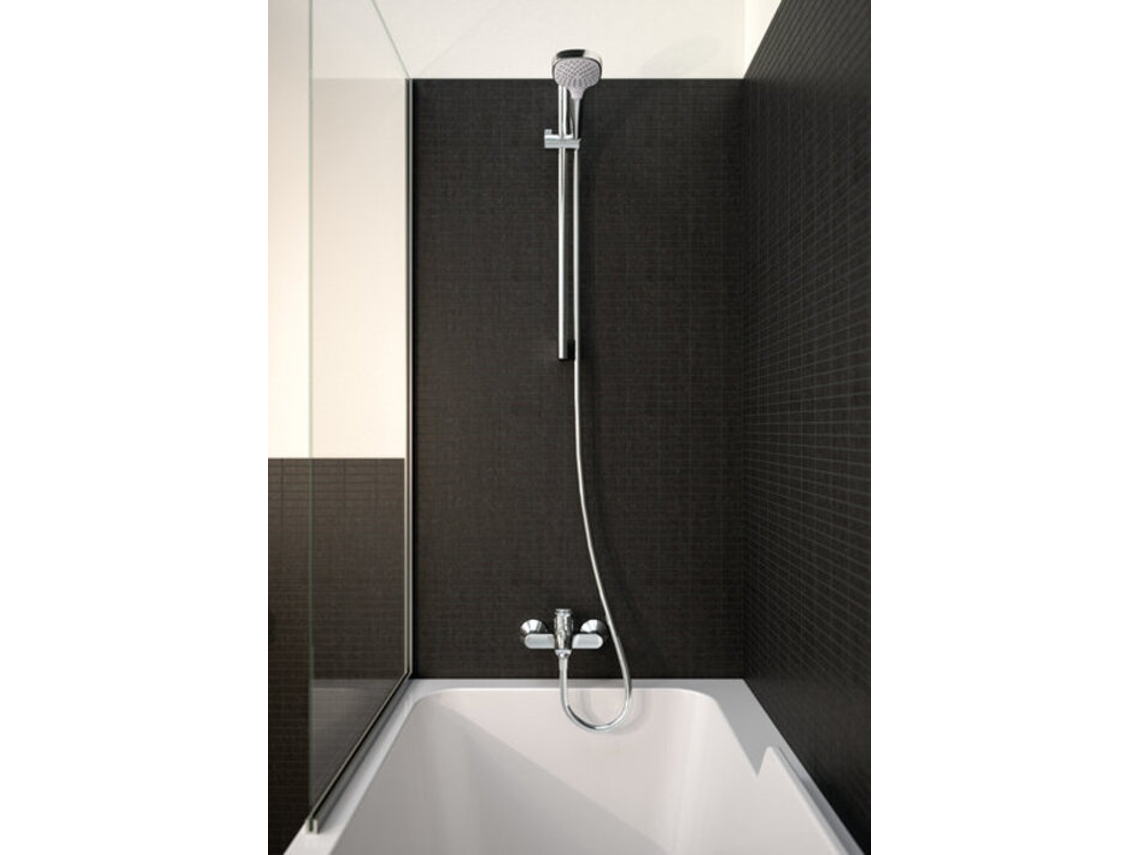 Kit De Ducha Hansgrohe Croma Select E Vario Ecosmart Con Barra De Ducha De 65 Cm, 26583400, Blanco/cromo