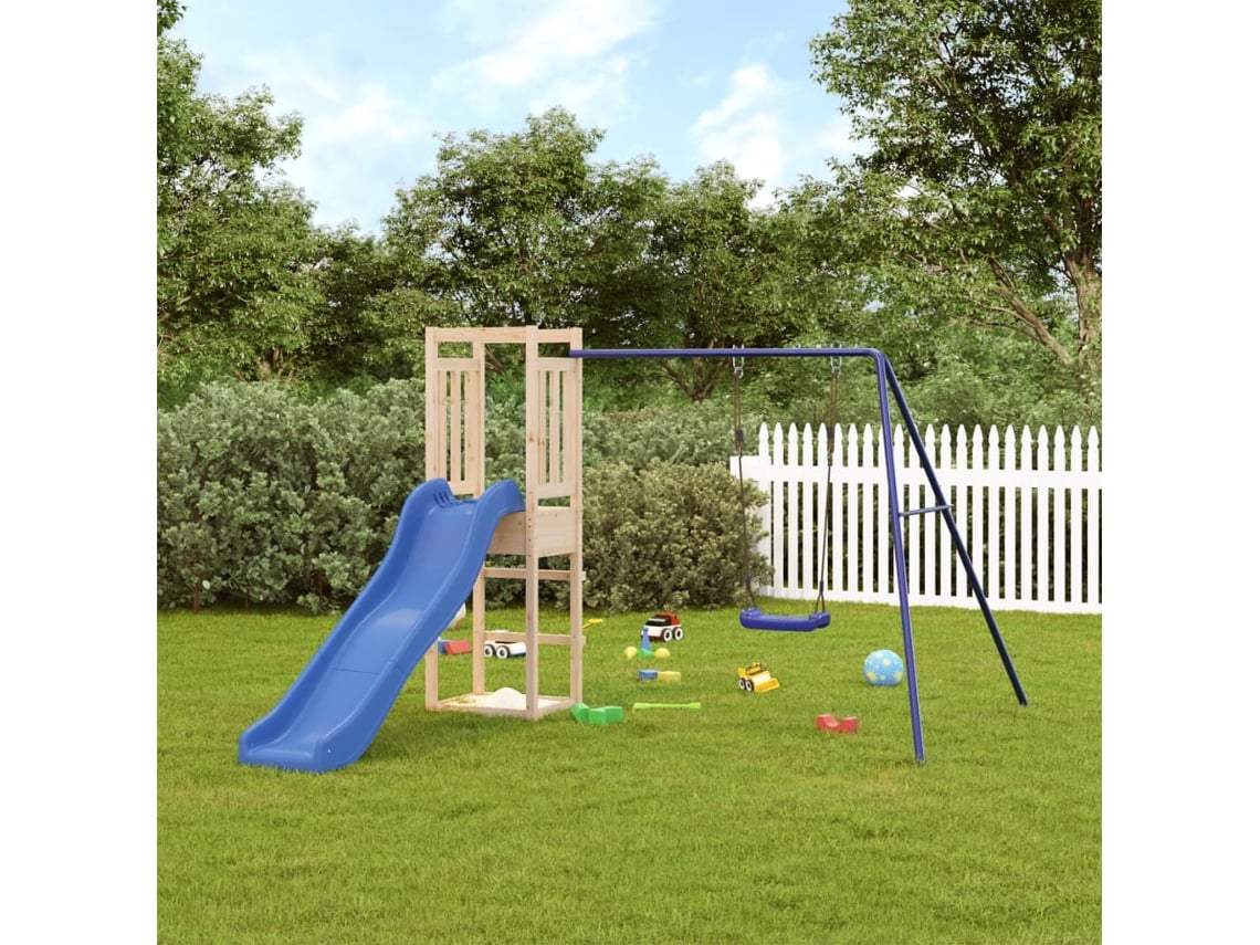 Lovely Home - Juego de exterior de madera de pino impregnada Wsd58751