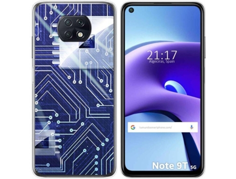 Carcasa Xiaomi Redmi Note 9T 5G TUMUNDOSMARTPHONE Circuito Multicolor