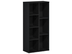 Maison Exclusive - Estantería De Madera De Ingeniería Roble Negro 50x25x104 Cm
