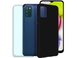 Conjunto de Protectores de Pantalla Protetora para Samsung Galaxy A03 S HONGWE. Negro (2un)