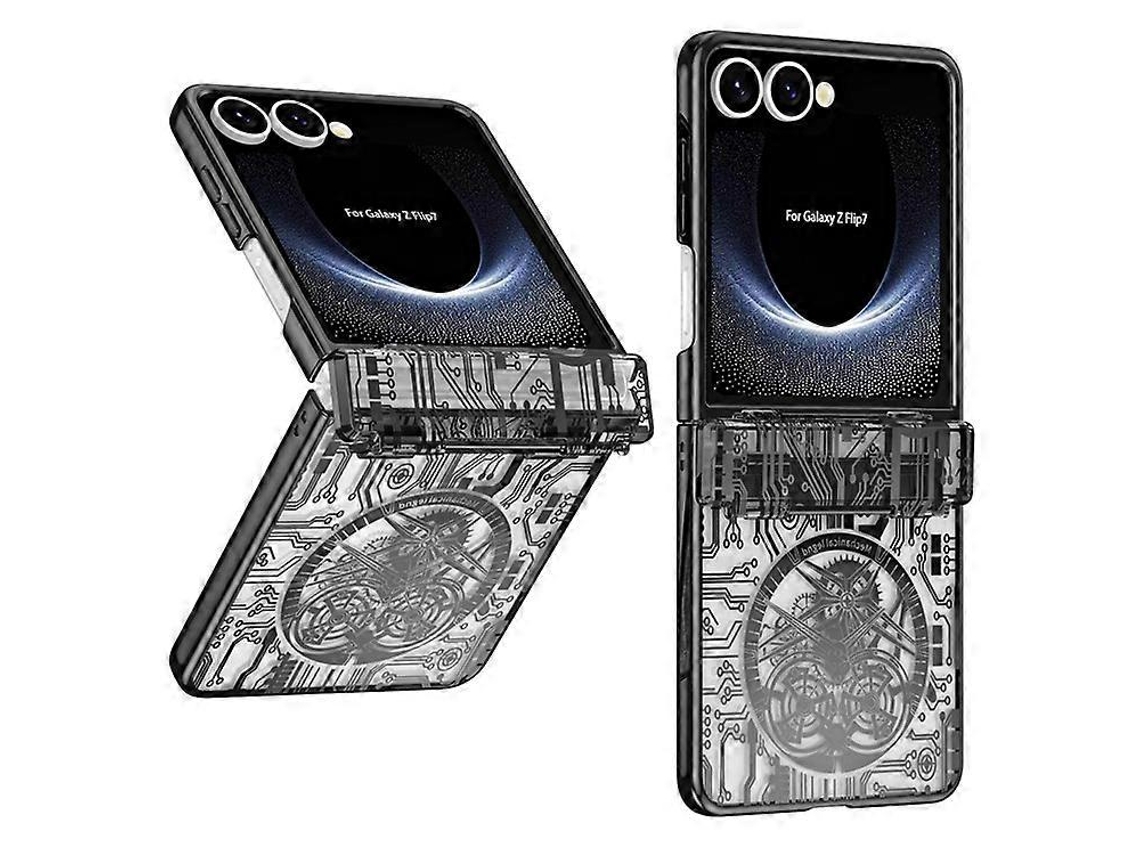 Funda Protectora Para Samsung Galaxy Z Flip7 5g Con Revestimiento Mecánico Y Galvanoplastia