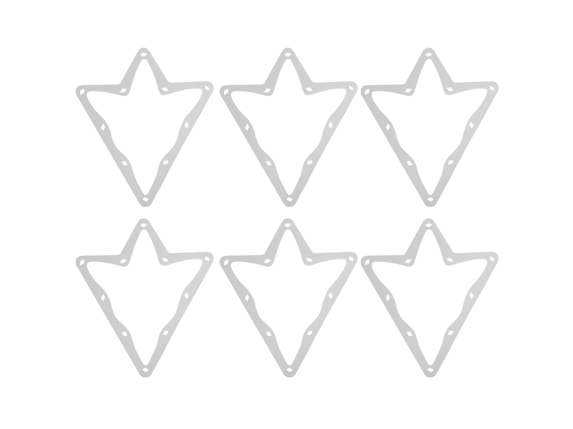 Juego De 6 Piezas De Tablero Mágico Para Billar, Atril Para 10 Bolas, Accesorio Para Mesa De Billar, Color Blanco.
