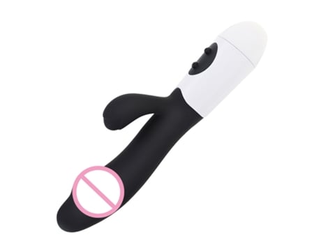Vibrador de masaje recargable de doble cabeza para mujer (negro) YIZHOOD