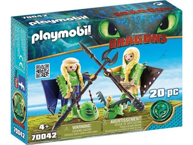 PLAYMOBIL Dragons: 70042 (Edad Mínima: 4 - 20 Piezas)